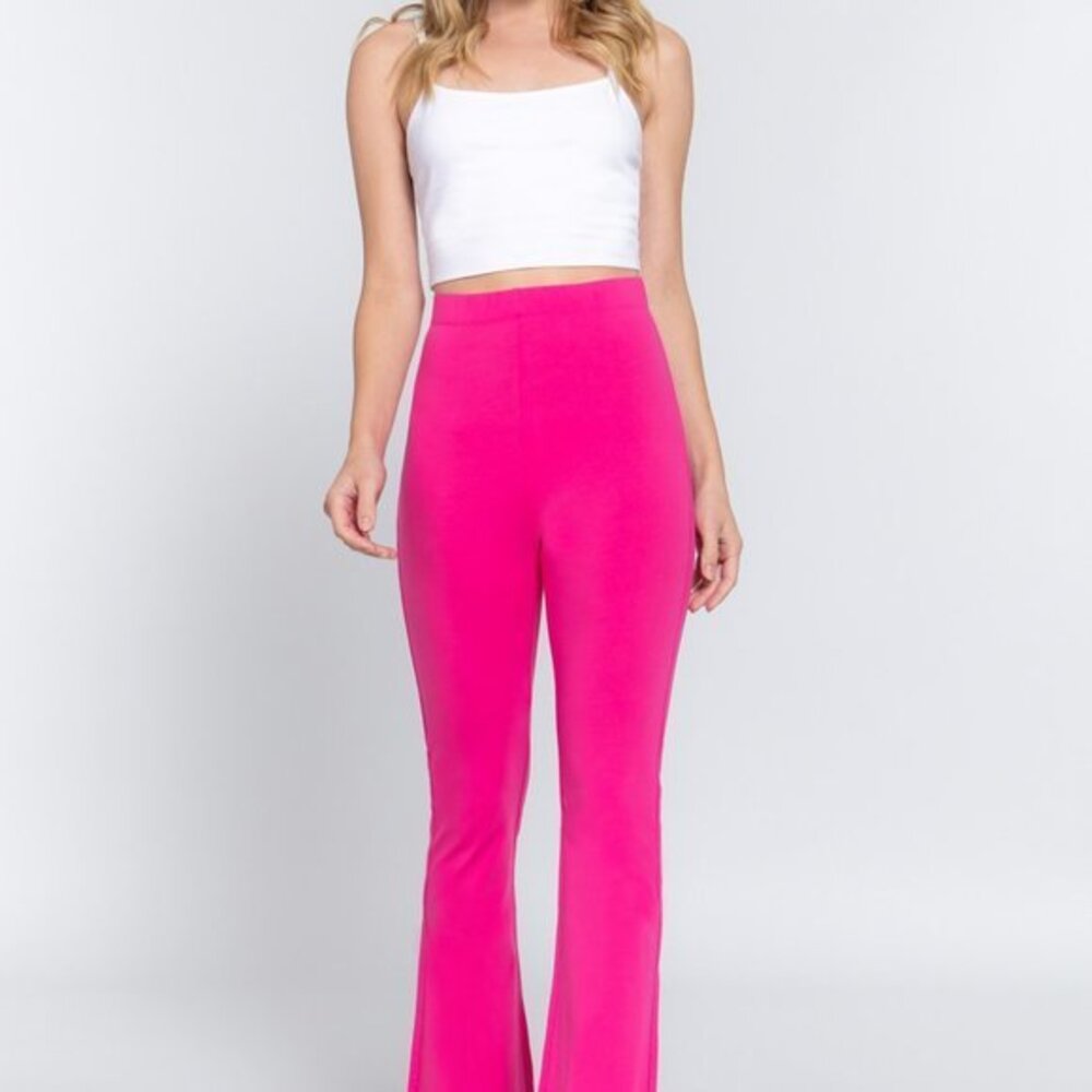 Waist Elastic Slim Flare Yoga Pants